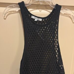 Love Tree Black Crochet cover up dress